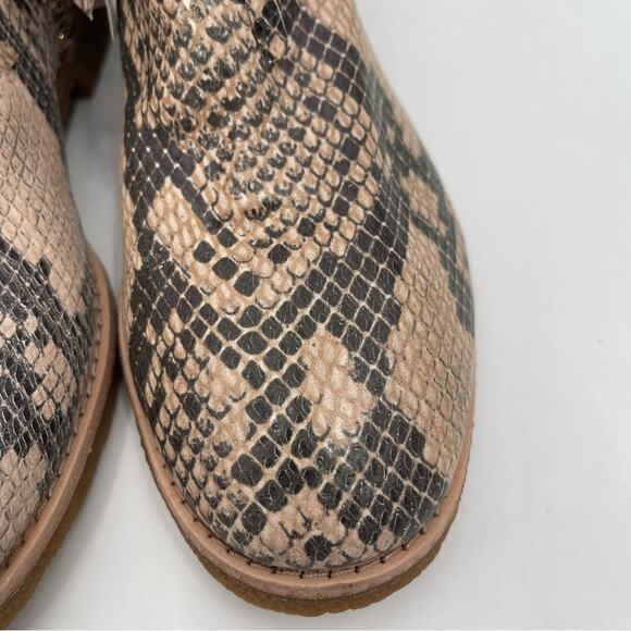 NEW KATE SPADE x SAKS Boots Bestie Fringe Bootie Snakeskin Zipper Size 7 NWOT - Picture 6 of 14